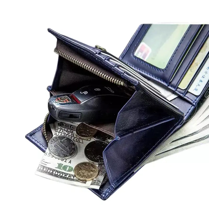 Carteira de Couro Masculina Rigel