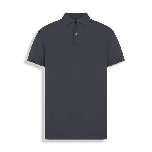POLO PIMA COTTON 2 BOTOES PRETO