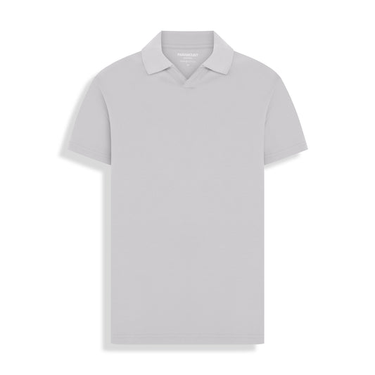 POLO PIMA COTTON GOLA V OFF-WHITE