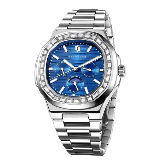 Relógio Masculino Quadrado Aço Inoxidável Elegance